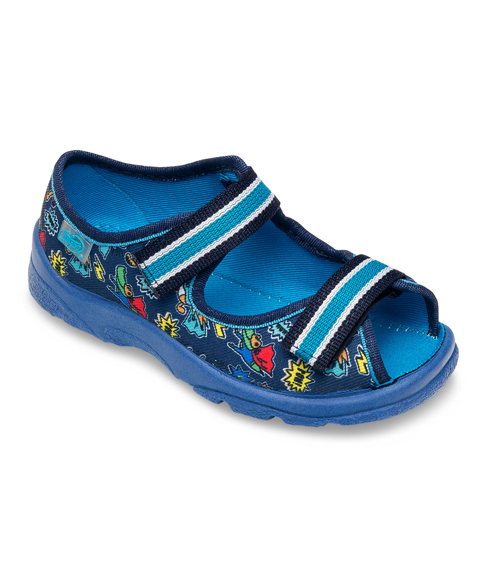 Sandałki dziecięce Befado 969X164 Niebieskie