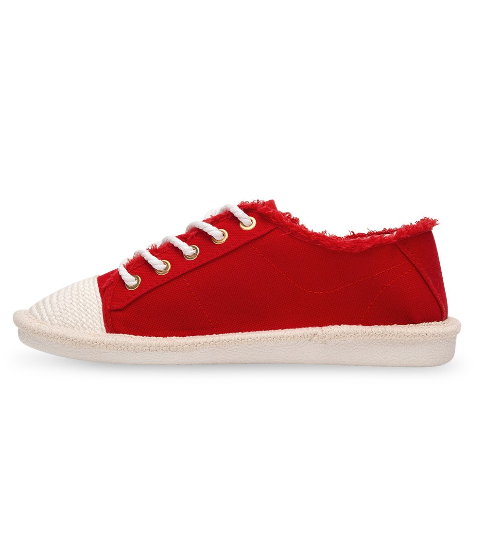 Trampki damskie Ideal Shoes X-9716 Czerwone